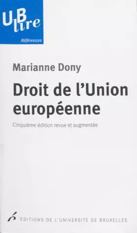 Couverture du produit · Droit de l'Union européenne
