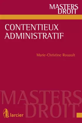 Couverture du produit · Contentieux administratif