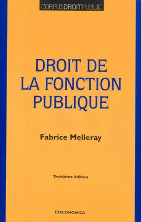 Couverture du produit · Droit de la Fonction Publique