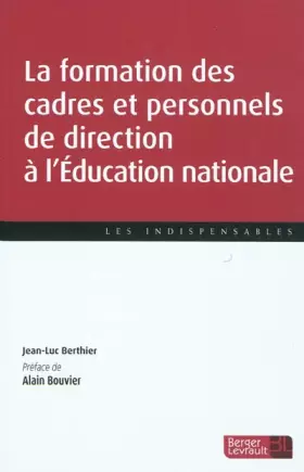 Couverture du produit · FORMATION DES CADRES A L EDUCATION NATIONALE 1ERE ED
