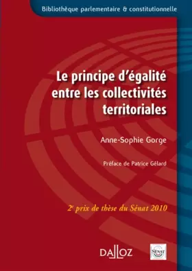 Couverture du produit · Le principe d'égalité entre les collectivités territoriales