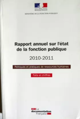 Couverture du produit · Rapport annuel sur l'état de la fonction publique 2010-2011