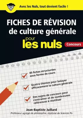 Couverture du produit · Fiches de révision de culture générale pour les Nuls Concours