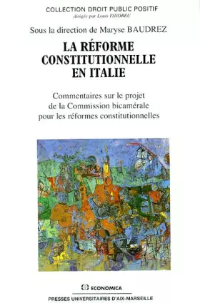 Couverture du produit · La réforme constitutionnelle en Italie