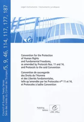 Couverture du produit · Convention for the Protection of Human Rights and Fundamental Freedoms: As Amended by Protocols Nos. 11 and 14