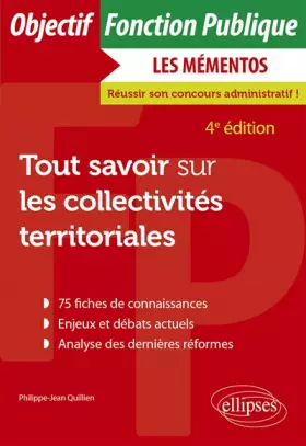Couverture du produit · Tout savoir sur les collectivités territoriales
