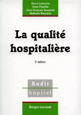 Couverture du produit · La qualité hospitalière, 2e édition