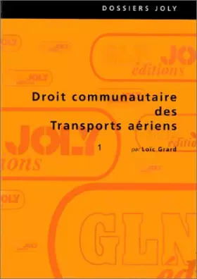 Couverture du produit · Droit communautaire des transports aériens
