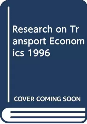 Couverture du produit · Research on Transport Economics