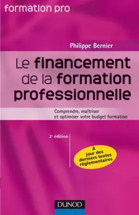 Couverture du produit · Le financement de la formation professionnelle