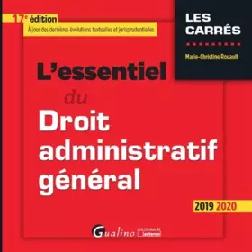 Couverture du produit · L'essentiel du Droit administratif général (2019-2020)