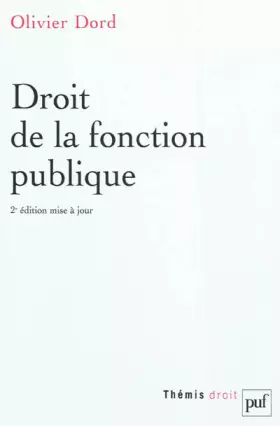 Couverture du produit · Droit de la fonction publique