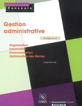 Couverture du produit · Gestion administrative - Catégorie A -