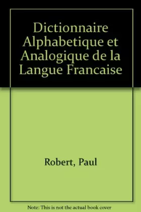 Couverture du produit · Dictionnaire alphabétique et analogique de la langue française