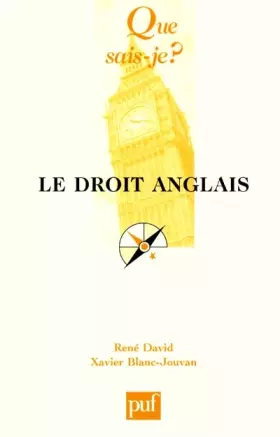 Couverture du produit · Le Droit anglais