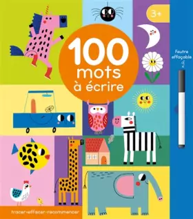 Couverture du produit · TRACER - EFFACER- RECOMMENCER - 100 MOTS À ÉCRIRE