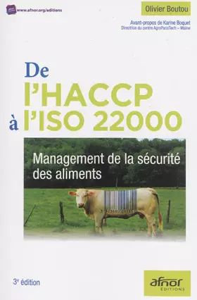Couverture du produit · De l'HACCP à l'ISO 22000: Management de la sécurité des aliments.