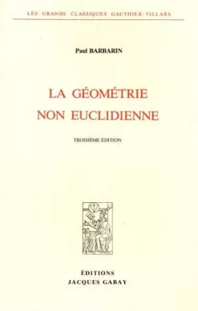 Couverture du produit · La géométrie non euclidienne