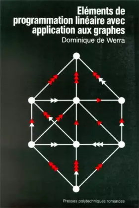 Couverture du produit · ELEMENTS DE PROGRAMMATION LINEAIRE AVEC APPLICATION AUX GRAPHES