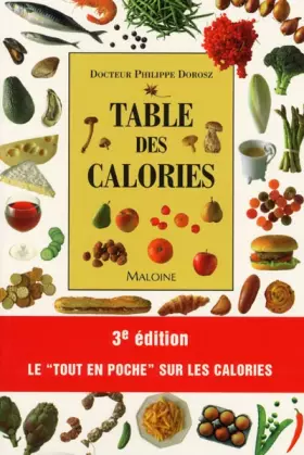 Couverture du produit · Table des calories, 3e édition