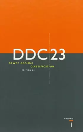 Couverture du produit · Dewey Decimal Classification and Relative Index