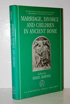 Couverture du produit · Marriage, Divorce, and Children in Ancient Rome