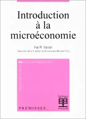 Couverture du produit · Introduction à la microéconomie, 3e édition