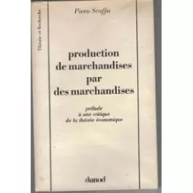Couverture du produit · Production de marchandises par des marchandises