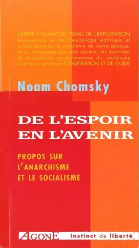 Couverture du produit · De l'espoir en l'avenir
