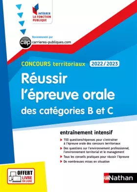 Couverture du produit · Réussir l'épreuve orale des catégories B et C - Concours territoriaux 2022-2023 - N° 51 (IFP)