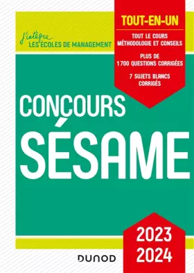 Couverture du produit · Concours Sésame 2023-2024: Tout-en-un (2023-2024)