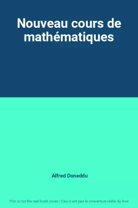 Couverture du produit · Nouveau cours de mathématiques