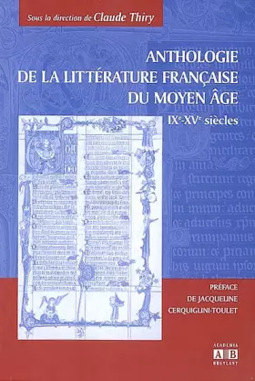 Couverture du produit · Anthologie de la littérature française du Moyen Âge