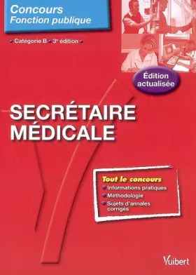 Couverture du produit · Concours Secrétaire médicale - Tout-en-un - Catégorie B