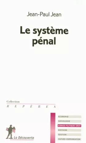 Couverture du produit · Le système pénal