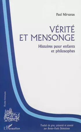 Couverture du produit · Vérité et mensonge: Histoires pour enfants et philosophes