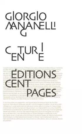 Couverture du produit · Centurie