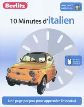 Couverture du produit · 10 Minutes d'Italien, Méthode de langue pour apprendre rapidement, avec 1 CD audio.