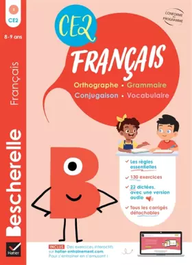 Couverture du produit · Bescherelle - Mon cahier d'entraînement en Français CE2 - 8 ans: orthographe, grammaire, conjugaison & vocabulaire