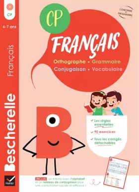Couverture du produit · Bescherelle - Mon cahier d'entraînement en Français CP - 6 ans: orthographe, grammaire, conjugaison & vocabulaire