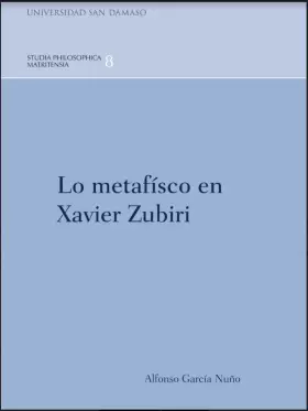 Couverture du produit · LO METAFÍSICO EN XAVIER ZUBIRI