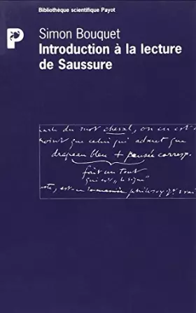Couverture du produit · Introduction à la lecture de Saussure