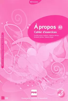 Couverture du produit · A propos A2: Cahier d'exercices