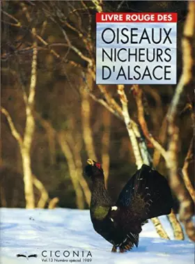 Couverture du produit · LIVRE ROUGE DES OISEAUX NICHEURS D'ALSACE