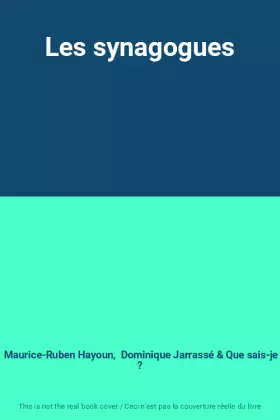 Couverture du produit · Les synagogues