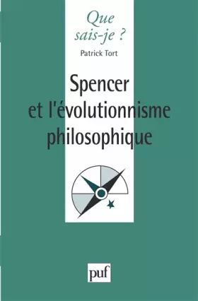 Couverture du produit · SPENCER ET L'EVOLUTIONNISME PHILOSOPHIQUE. 1ère édition