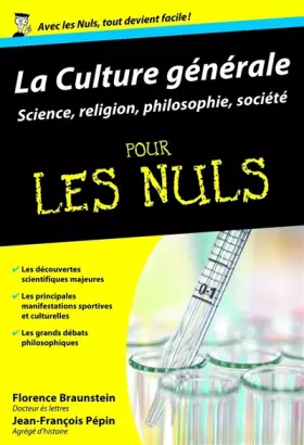 Couverture du produit · Culture générale Poche Pour les nuls Tome 2 : sciences, sports, loisirs et spiritualité