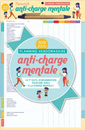 Couverture du produit · Planning hebdomadaire anti-charge mentale Mémoniak 2020