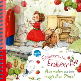 Couverture du produit · Ausmalen mit dem magischen Pinsel. Erdbeerinchen Erdbeerfee: Malbuch mit Wassertankpinsel für Kinder ab 3 Jahren