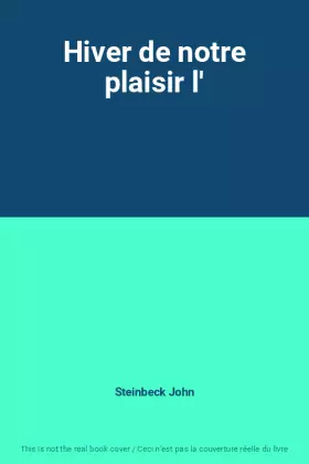 Couverture du produit · Hiver de notre plaisir l'